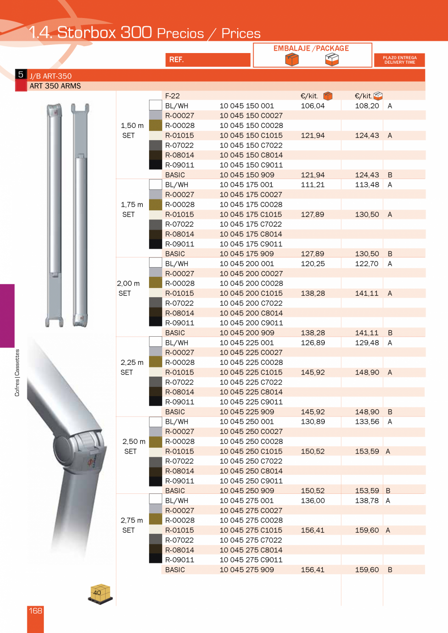 Pagina 337-Lista de preturi LLaza LLAZA Bip 300, Bip 500, Maxi Screen, Aluminiu, Lemn Catalog, brosura Engleza ...