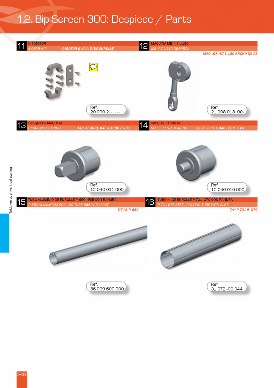 Pagina 493-Lista de preturi LLaza LLAZA Bip 300, Bip 500, Maxi Screen, Aluminiu, Lemn Catalog, brosura Engleza 