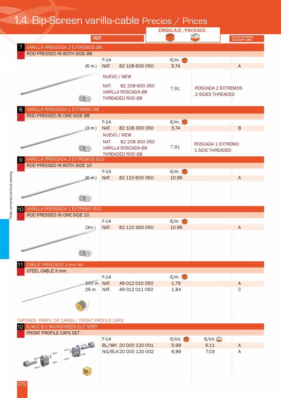Pagina 545-Lista de preturi LLaza LLAZA Bip 300, Bip 500, Maxi Screen, Aluminiu, Lemn Catalog, brosura Engleza 