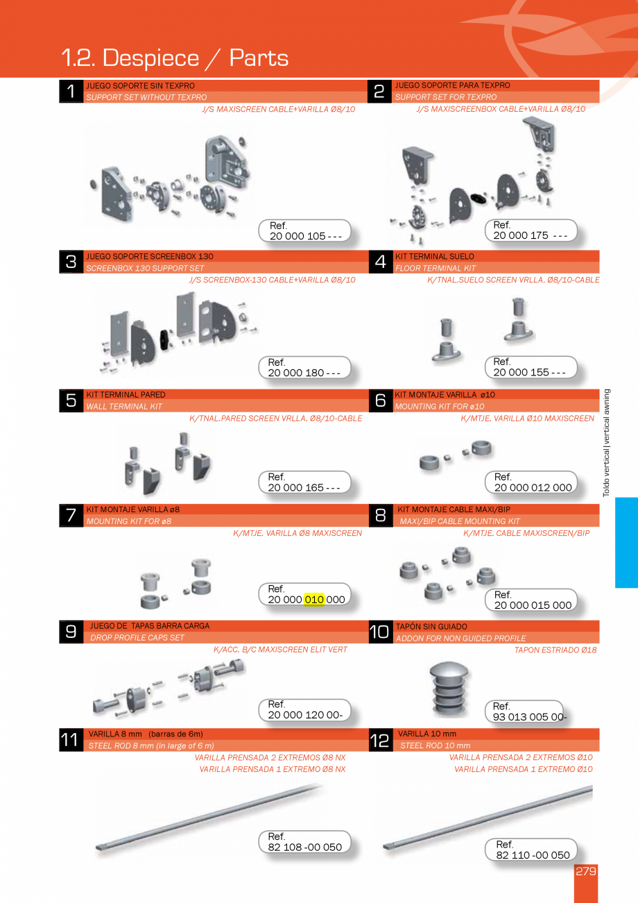 Pagina 559-Lista de preturi LLaza LLAZA Bip 300, Bip 500, Maxi Screen, Aluminiu, Lemn Catalog, brosura Engleza 