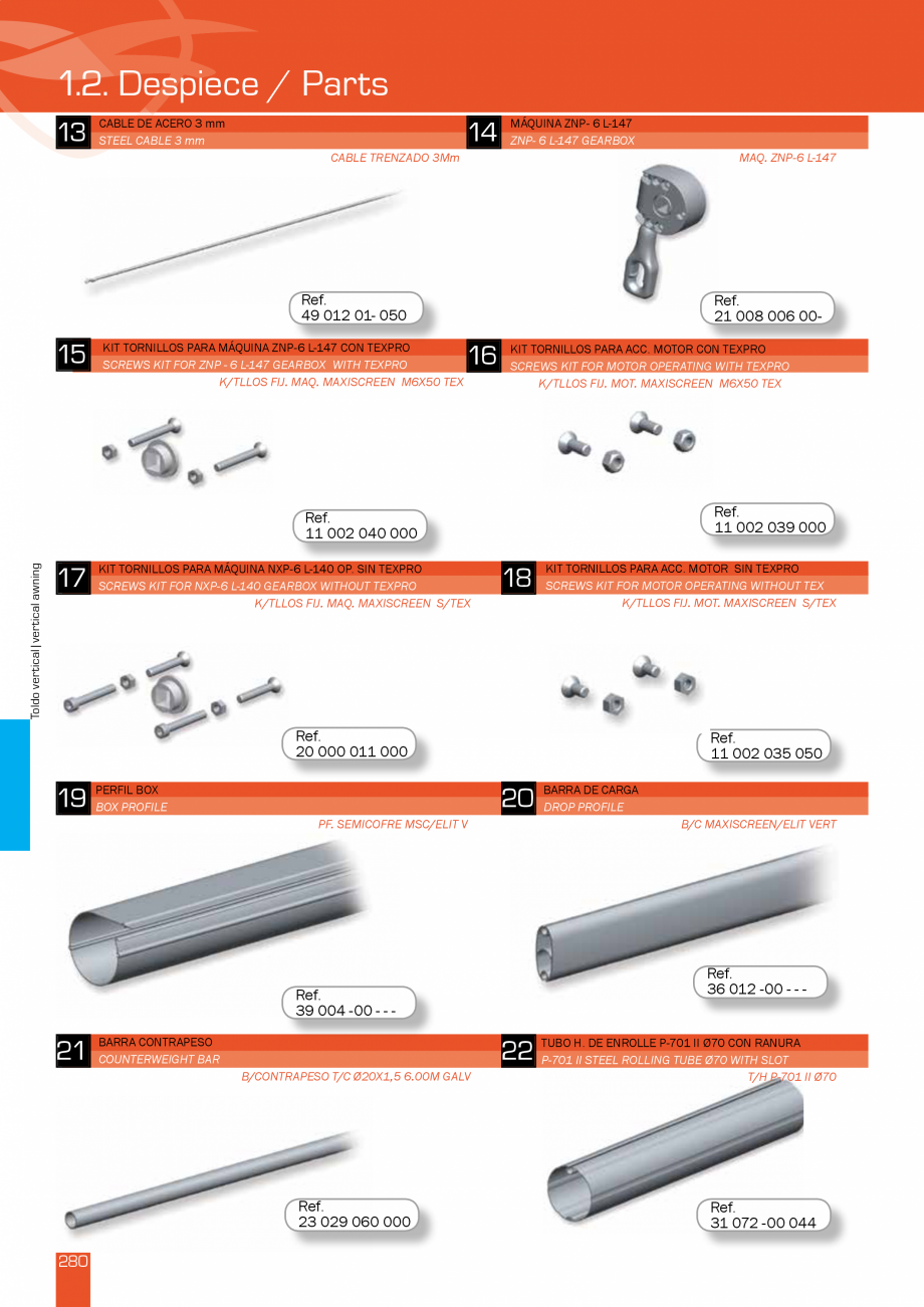 Pagina 562-Lista de preturi LLaza LLAZA Bip 300, Bip 500, Maxi Screen, Aluminiu, Lemn Catalog, brosura Engleza 