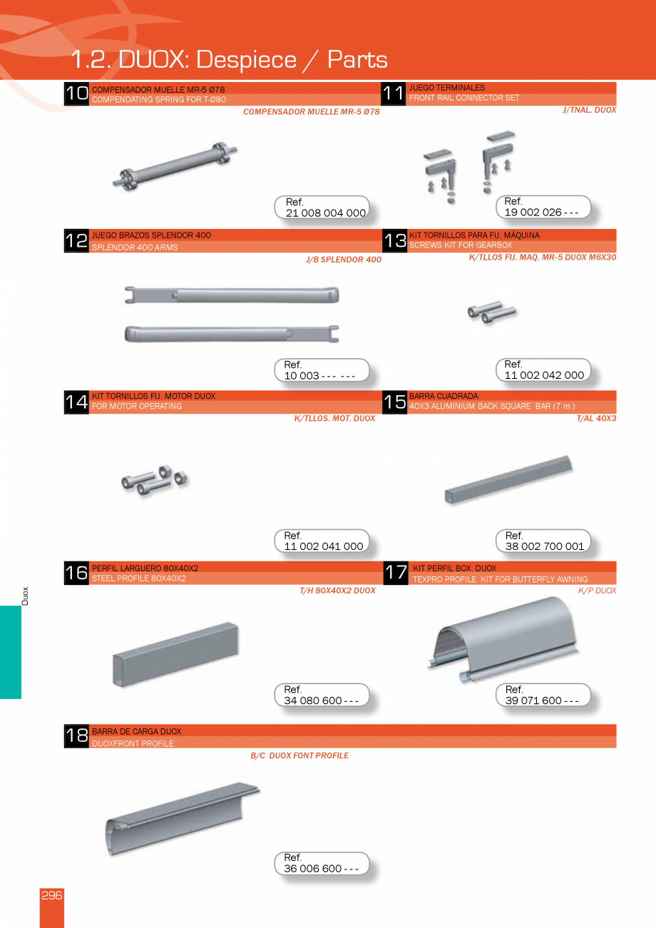 Pagina 594-Lista de preturi LLaza LLAZA Bip 300, Bip 500, Maxi Screen, Aluminiu, Lemn Catalog, brosura Engleza 