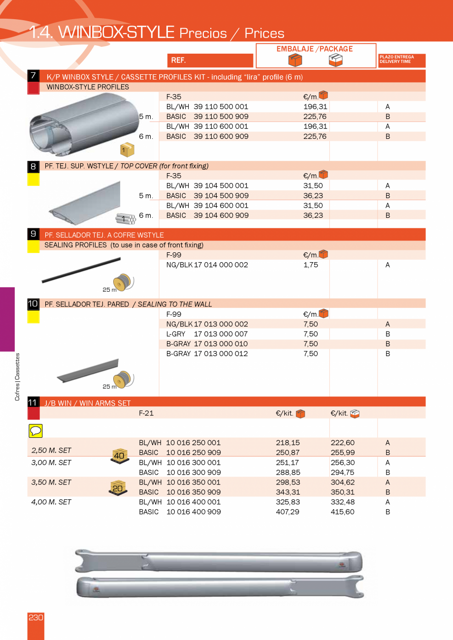 Pagina 462-Lista de preturi LLaza LLAZA Bip 300, Bip 500, Maxi Screen, Aluminiu, Lemn Catalog, brosura Engleza 