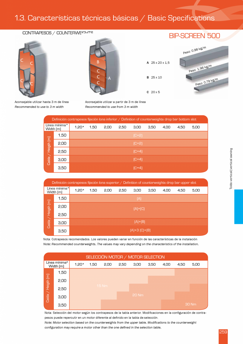 Pagina 520-Lista de preturi LLaza LLAZA Bip 300, Bip 500, Maxi Screen, Aluminiu, Lemn Catalog, brosura Engleza 