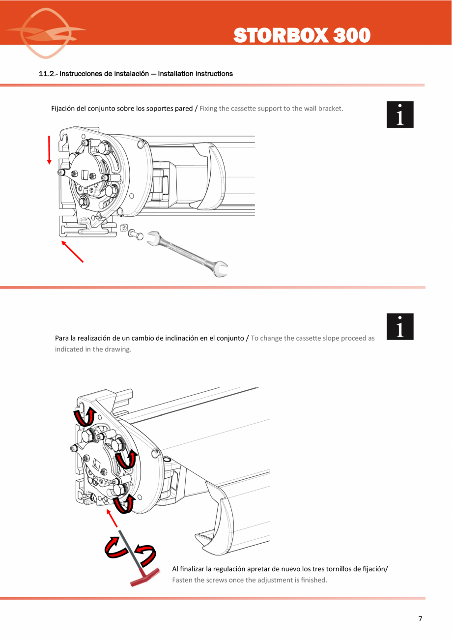 Pagina 7-Copertina casetata medie LLAZA StorBox 300 Instructiuni montaj, utilizare Engleza, Spaniola ook
...
