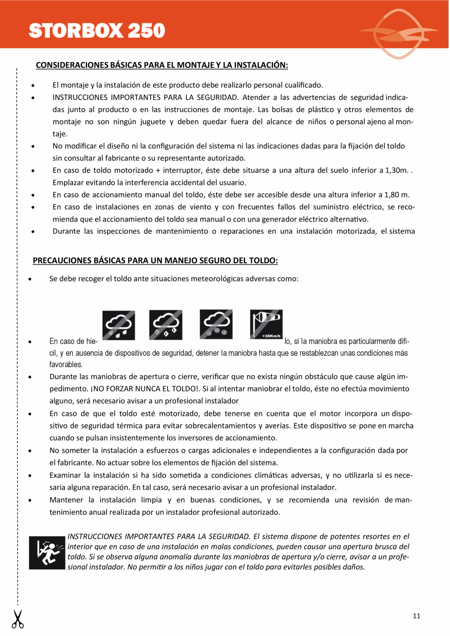 Pagina 11-Copertina casetata de mici dimensiuni LLAZA StorBox 250 Instructiuni montaj, utilizare Engleza,...