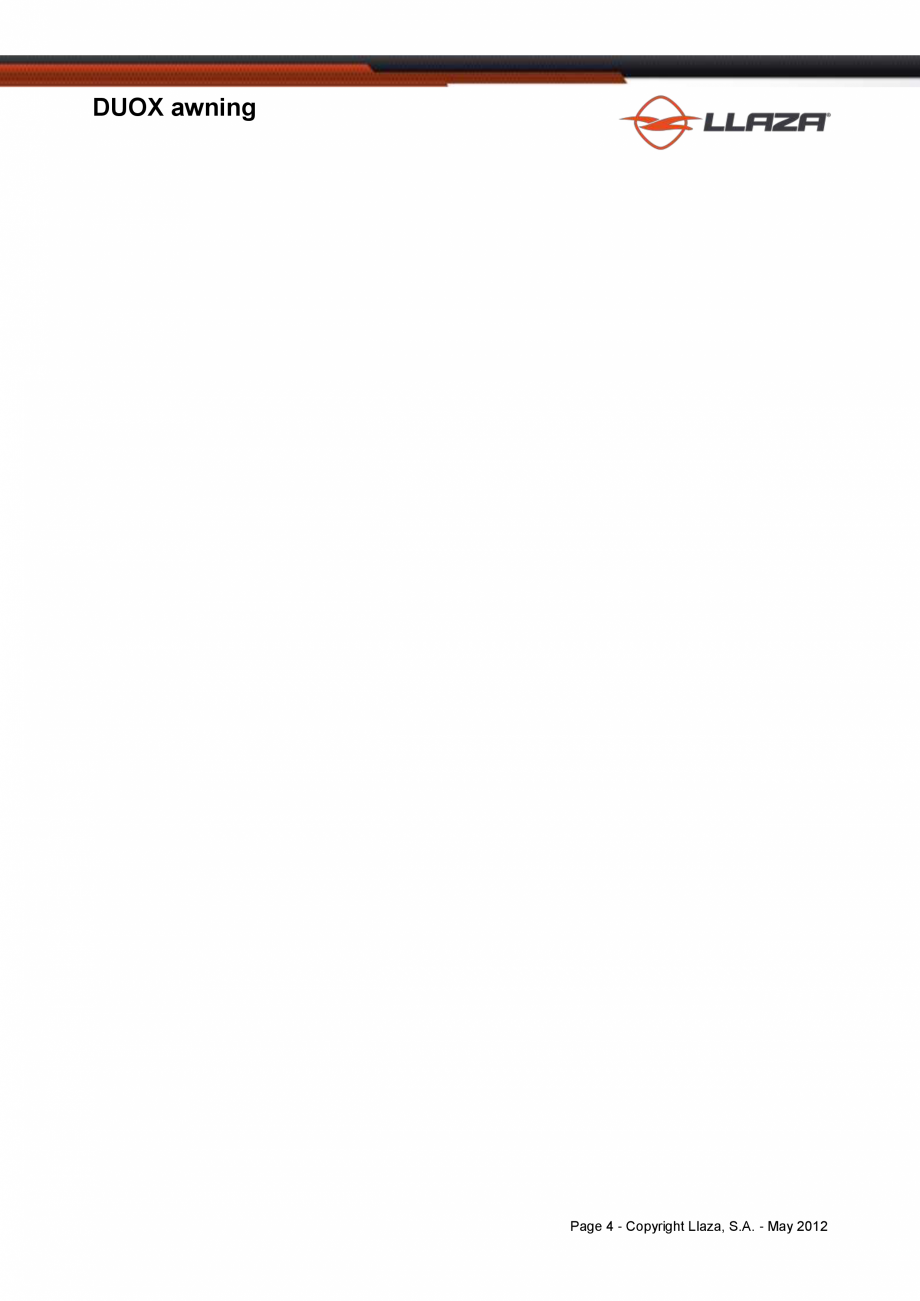 Pagina 4-Copertina dubla cu ax comun si structura proprie LLAZA Duox Fisa tehnica Engleza S.A. - May 2012
...