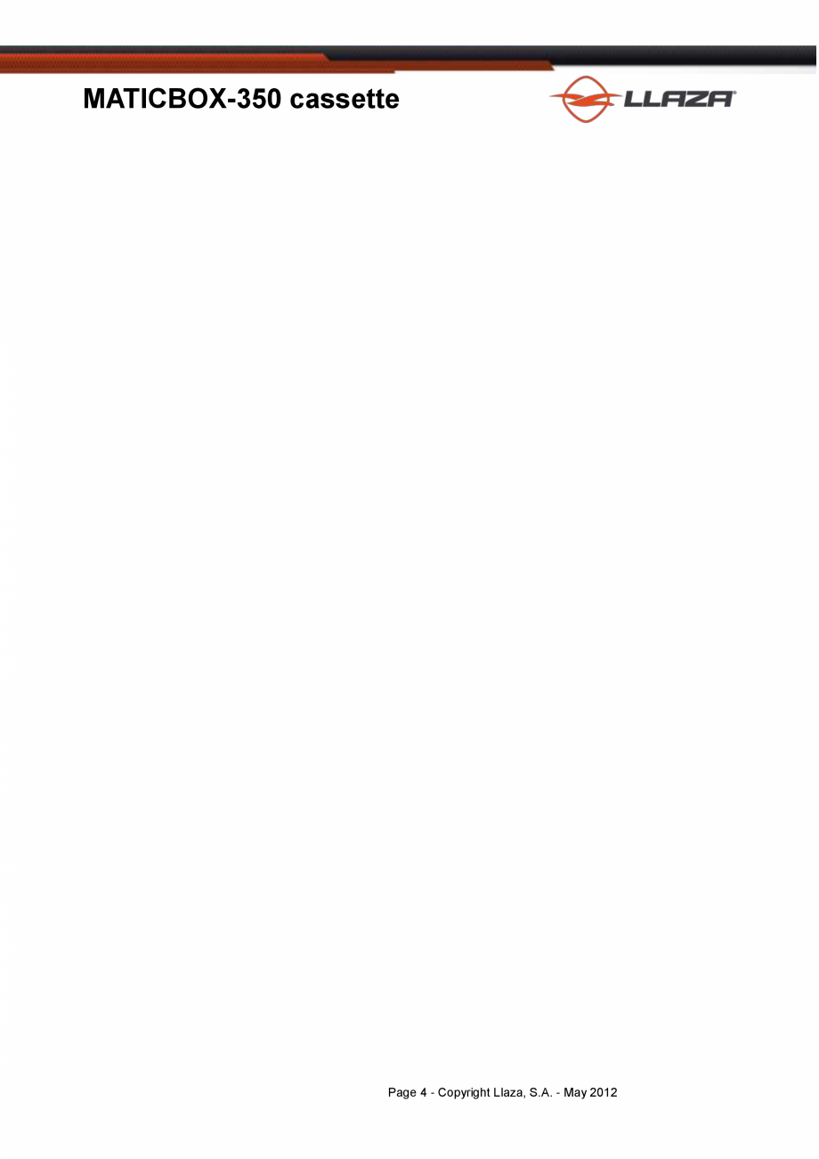 Pagina 4-Copertina casetata de dimensiuni mai mici LLAZA MaticBox 350 Fisa tehnica Engleza  system
This...