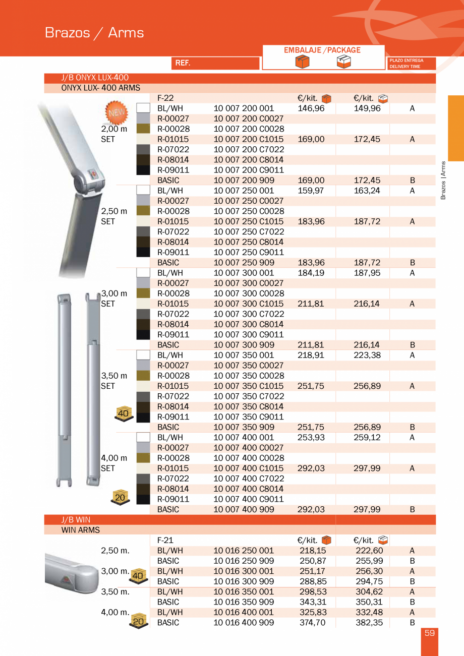 Pagina 60-Lista de preturi LLaza LLAZA StorBox 250, StorBox 300, ART 350 Plus, ART 250, Complet Pro 350,...