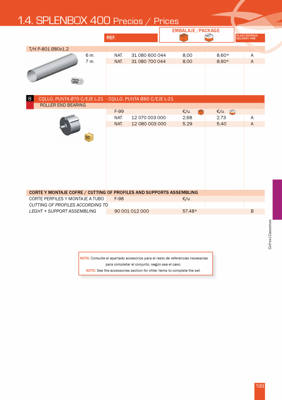 Pagina 200-Lista de preturi LLaza LLAZA StorBox 250, StorBox 300, ART 350 Plus, ART 250, Complet Pro 350,...