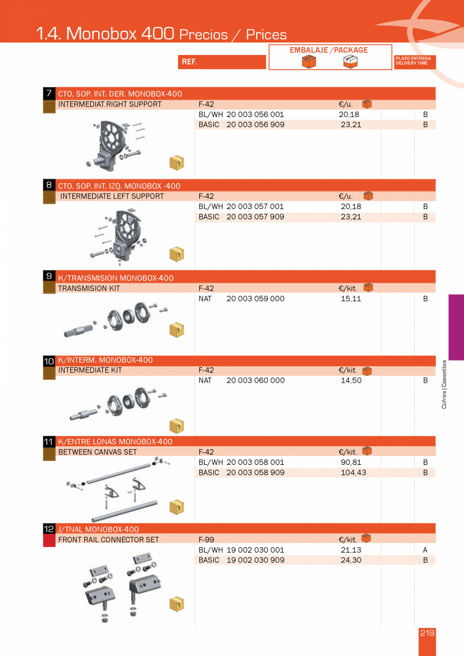 Pagina 220-Lista de preturi LLaza LLAZA StorBox 250, StorBox 300, ART 350 Plus, ART 250, Complet Pro 350,...