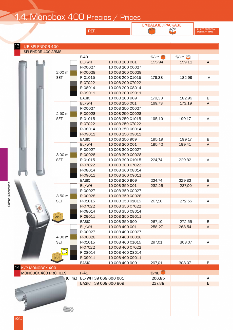 Pagina 221-Lista de preturi LLaza LLAZA StorBox 250, StorBox 300, ART 350 Plus, ART 250, Complet Pro 350,...