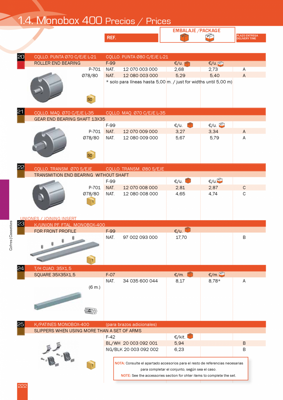 Pagina 223 - Lista de preturi LLaza LLAZA StorBox 250, StorBox 300, ART 350 Plus, ART 250, Complet...