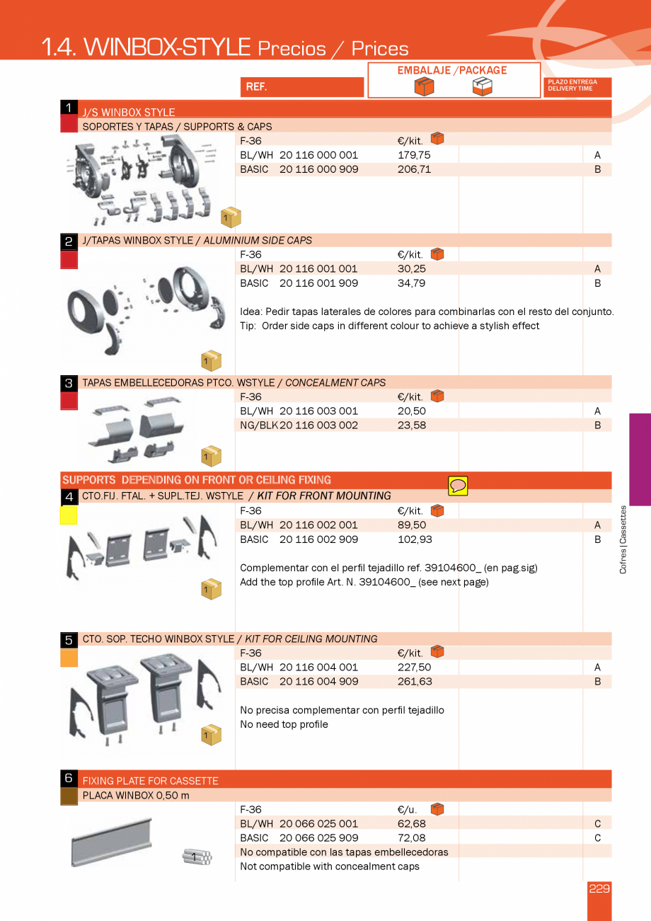 Pagina 230-Lista de preturi LLaza LLAZA StorBox 250, StorBox 300, ART 350 Plus, ART 250, Complet Pro 350,...
