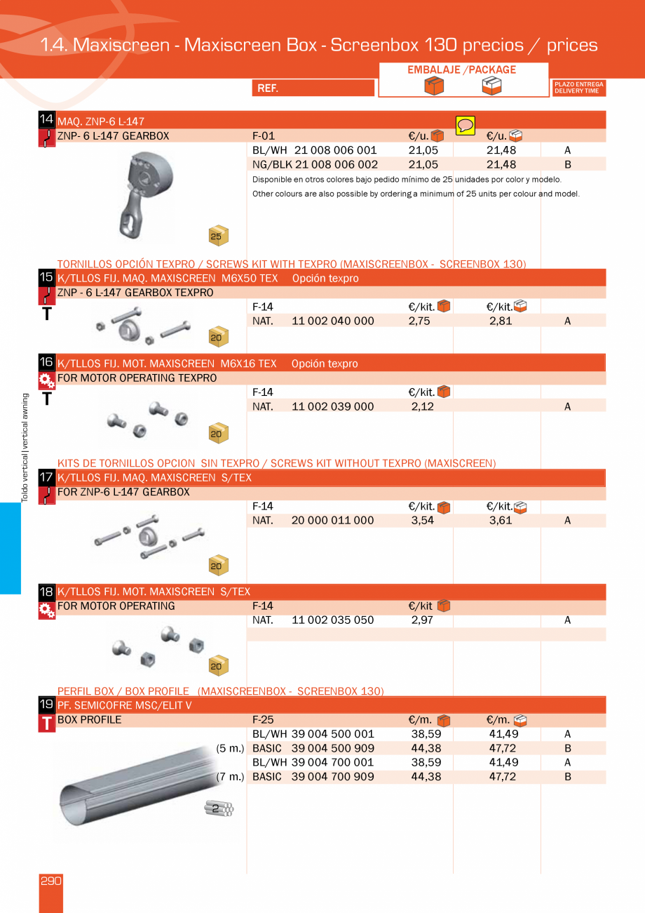 Pagina 291-Lista de preturi LLaza LLAZA StorBox 250, StorBox 300, ART 350 Plus, ART 250, Complet Pro 350,...