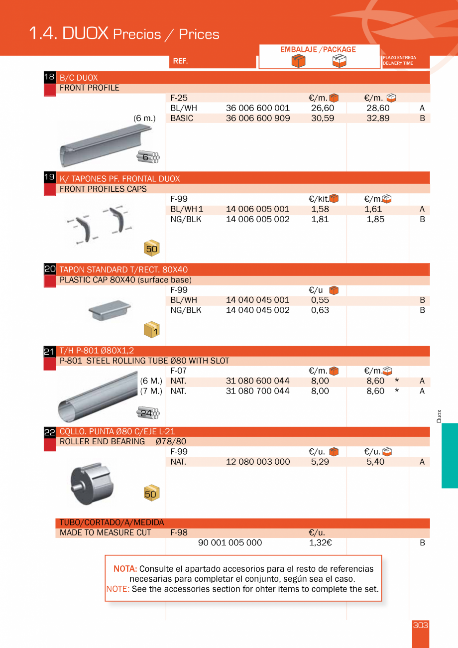 Pagina 304-Lista de preturi LLaza LLAZA StorBox 250, StorBox 300, ART 350 Plus, ART 250, Complet Pro 350,...