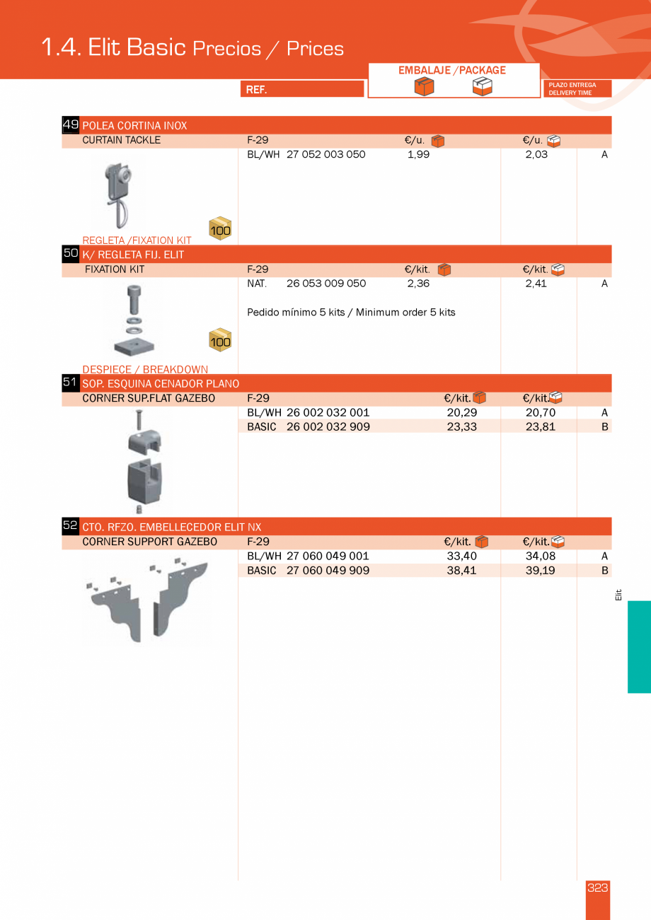 Pagina 324-Lista de preturi LLaza LLAZA StorBox 250, StorBox 300, ART 350 Plus, ART 250, Complet Pro 350,...
