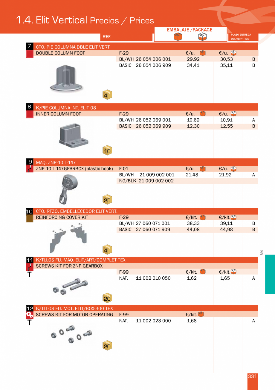 Pagina 332-Lista de preturi LLaza LLAZA StorBox 250, StorBox 300, ART 350 Plus, ART 250, Complet Pro 350,...