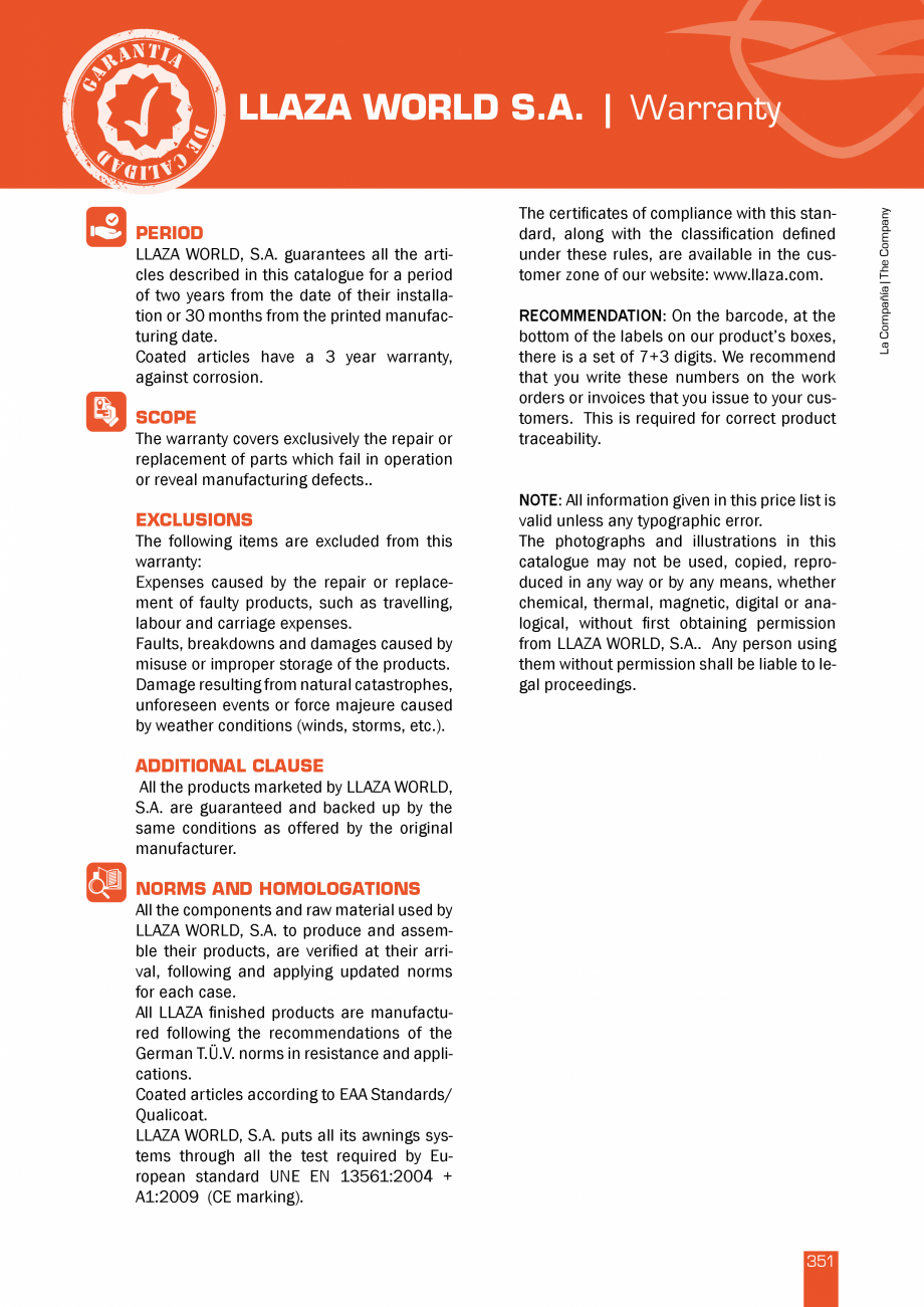 Pagina 352 - Lista de preturi LLaza LLAZA StorBox 250, StorBox 300, ART 350 Plus, ART 250, Complet...