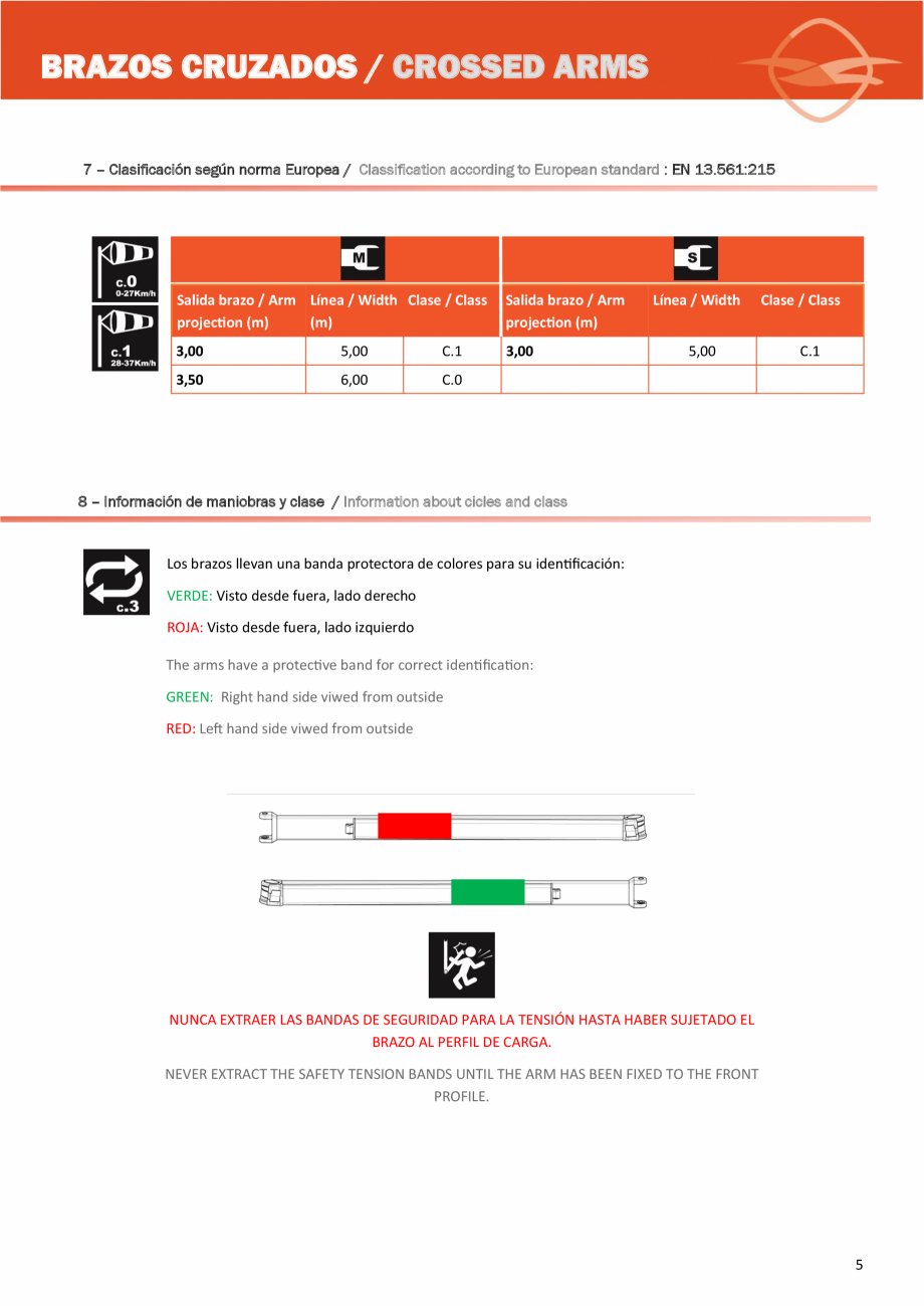 Pagina 5-Sistem de prindere cu brate incrucisate pentru copertine LLAZA Complet Pro 350 Instructiuni montaj, ...