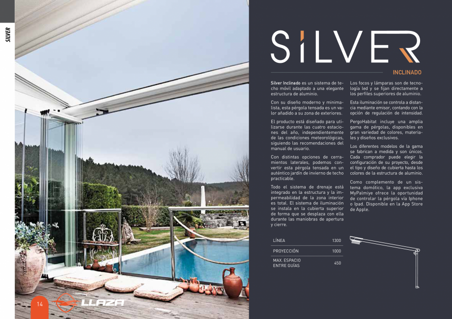 Pagina 13-Pergole solare LLAZA Ellit Mino, Ellite Mino Wood, PGT Silver 1-4, PGT Gala G3, PGT Marine, PGT...