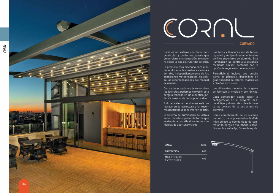 Pagina 35-Pergole solare LLAZA Ellit Mino, Ellite Mino Wood, PGT Silver 1-4, PGT Gala G3, PGT Marine, PGT...