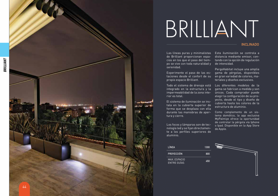 Pagina 44-Pergole solare LLAZA Ellit Mino, Ellite Mino Wood, PGT Silver 1-4, PGT Gala G3, PGT Marine, PGT...