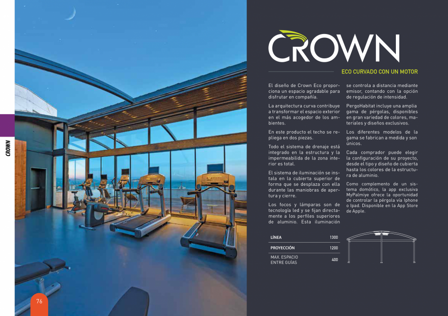 Pagina 76-Pergole solare LLAZA Ellit Mino, Ellite Mino Wood, PGT Silver 1-4, PGT Gala G3, PGT Marine, PGT...