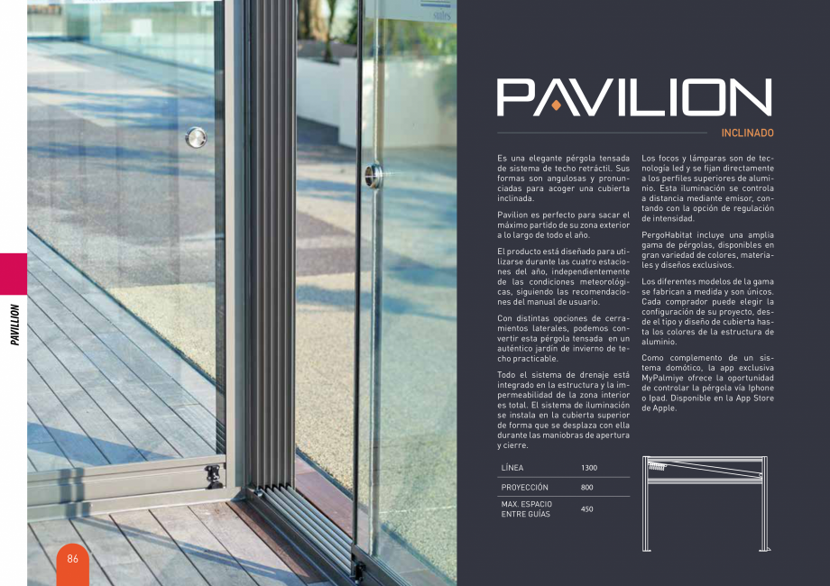 Pagina 86-Pergole solare LLAZA Ellit Mino, Ellite Mino Wood, PGT Silver 1-4, PGT Gala G3, PGT Marine, PGT...