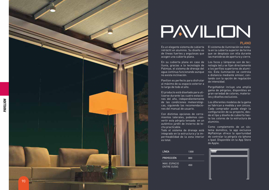 Pagina 90-Pergole solare LLAZA Ellit Mino, Ellite Mino Wood, PGT Silver 1-4, PGT Gala G3, PGT Marine, PGT...