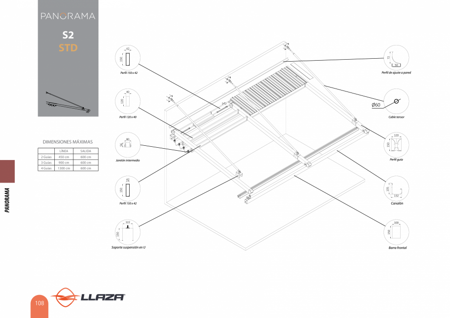 Pagina 108-Pergole solare LLAZA Ellit Mino, Ellite Mino Wood, PGT Silver 1-4, PGT Gala G3, PGT Marine, PGT...