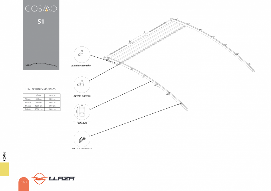 Pagina 168-Pergole solare LLAZA Ellit Mino, Ellite Mino Wood, PGT Silver 1-4, PGT Gala G3, PGT Marine, PGT...