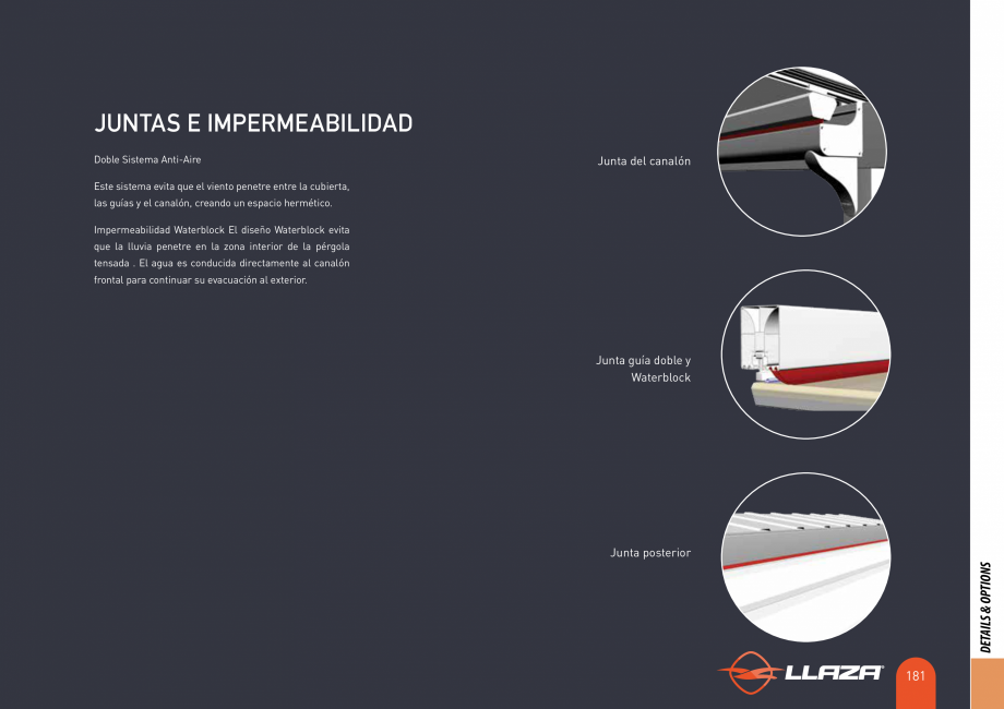 Pagina 181-Pergole solare LLAZA Ellit Mino, Ellite Mino Wood, PGT Silver 1-4, PGT Gala G3, PGT Marine, PGT...