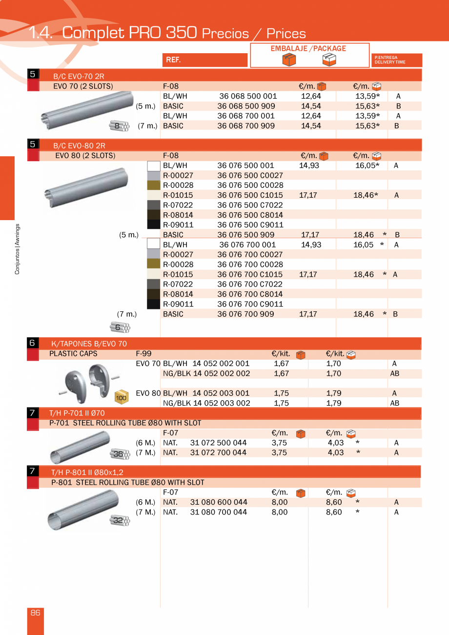 Pagina 92-Lista de preturi LLaza LLAZA Ellit Mino, Ellite Mino Wood, PGT Silver 1-4, PGT Gala G3, PGT Marine, ...