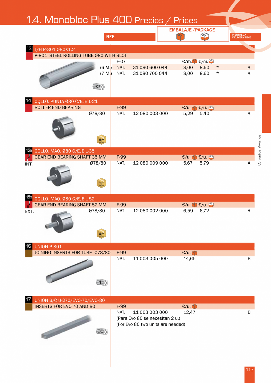 Pagina 119-Lista de preturi LLaza LLAZA Ellit Mino, Ellite Mino Wood, PGT Silver 1-4, PGT Gala G3, PGT Marine, ...