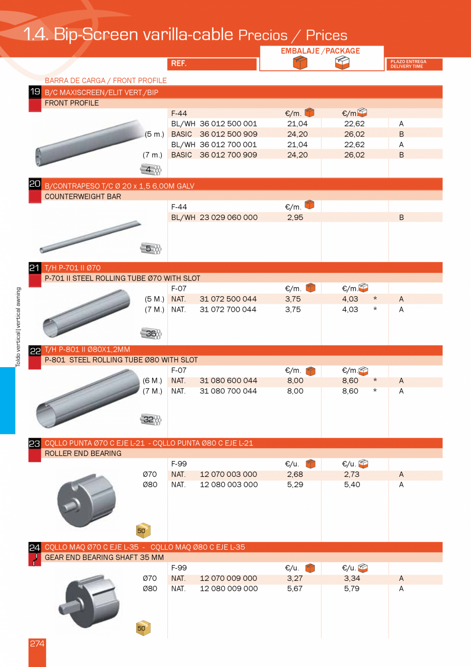 Pagina 280-Lista de preturi LLaza LLAZA Ellit Mino, Ellite Mino Wood, PGT Silver 1-4, PGT Gala G3, PGT Marine, ...