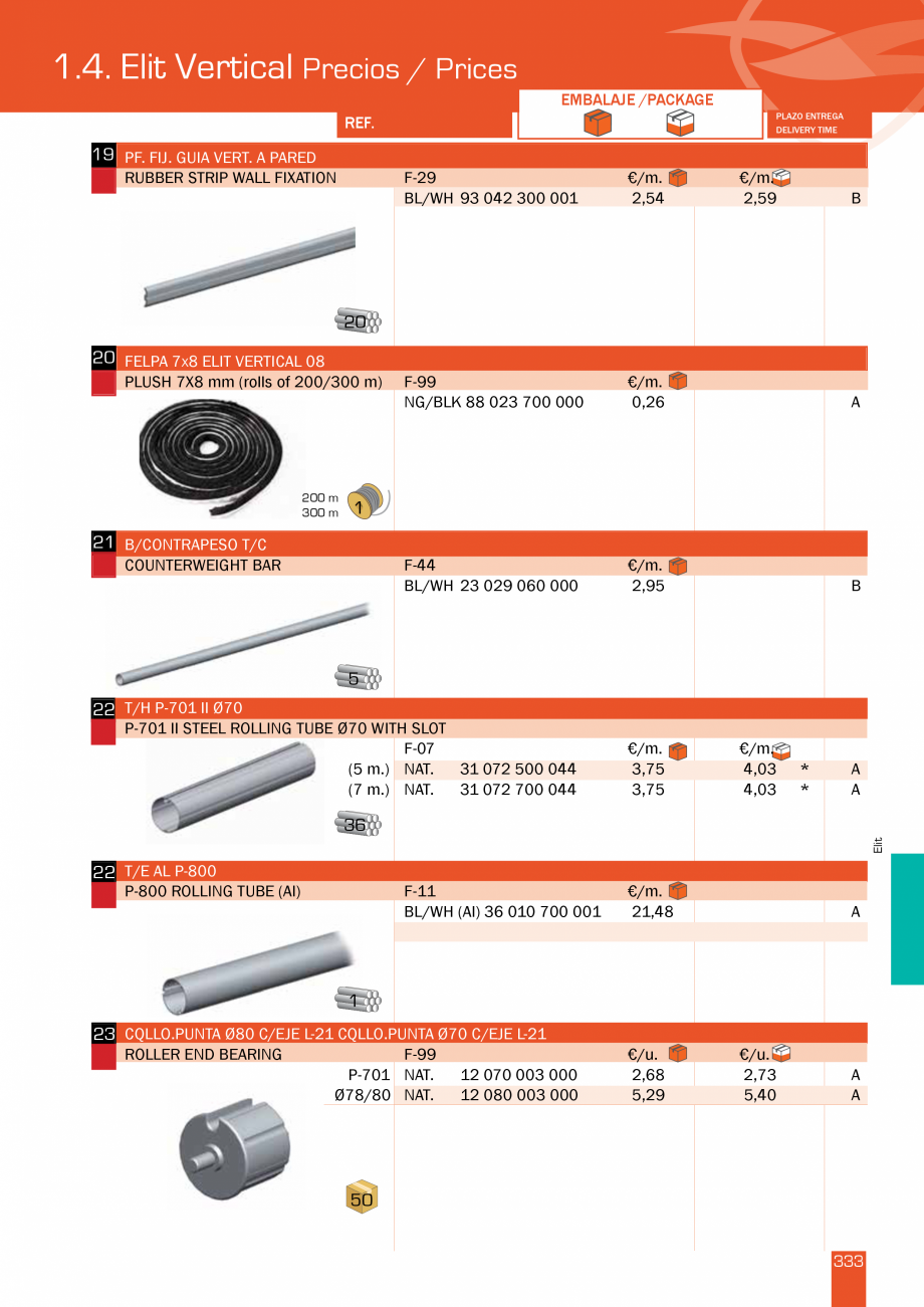 Pagina 334-Lista de preturi LLaza LLAZA Ellit Mino, Ellite Mino Wood, PGT Silver 1-4, PGT Gala G3, PGT Marine, ...