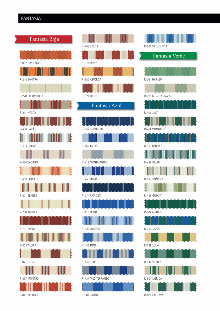 Pagina 12-Recasens - Catalog materiale LLAZA Ellit Mino Catalog, brosura Spaniola of the fabric. In this...