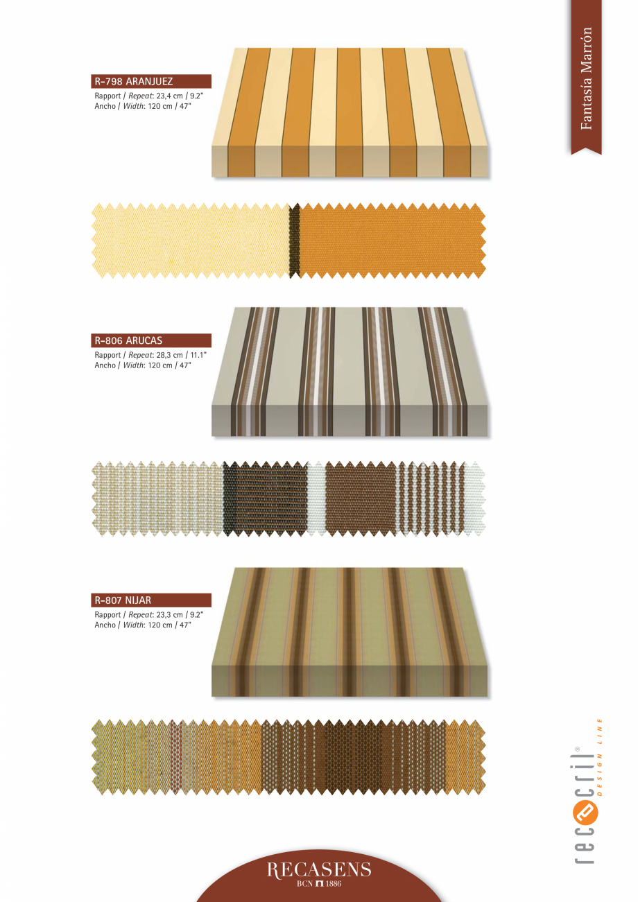 Pagina 52-Recasens - Catalog materiale LLAZA Ellit Mino Catalog, brosura Spaniola a
/ 100 % Solution Dyed...