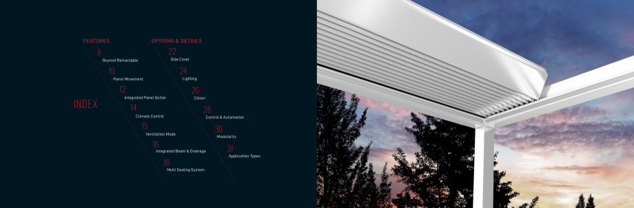 Pagina 3-Catalog pentru pergole solare LLAZA Ellit Mino, Ellite Mino Wood, PGT Silver 1-4, PGT Gala G3, PGT...