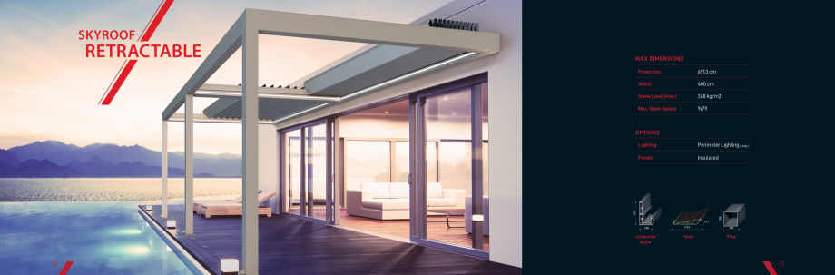 Pagina 5-Catalog pentru pergole solare LLAZA Ellit Mino, Ellite Mino Wood, PGT Silver 1-4, PGT Gala G3, PGT...