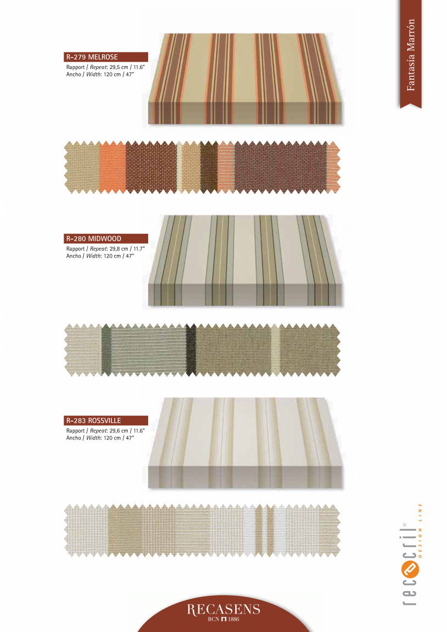 Pagina 46-Catalog materiale pentru peretele de vant LLAZA Catalog, brosura Spaniola 
Tweed Azul

775

Tweed...