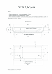 Schita excavatie piscina Delta 7,5 X3,4 N SKYMIRROR - 
