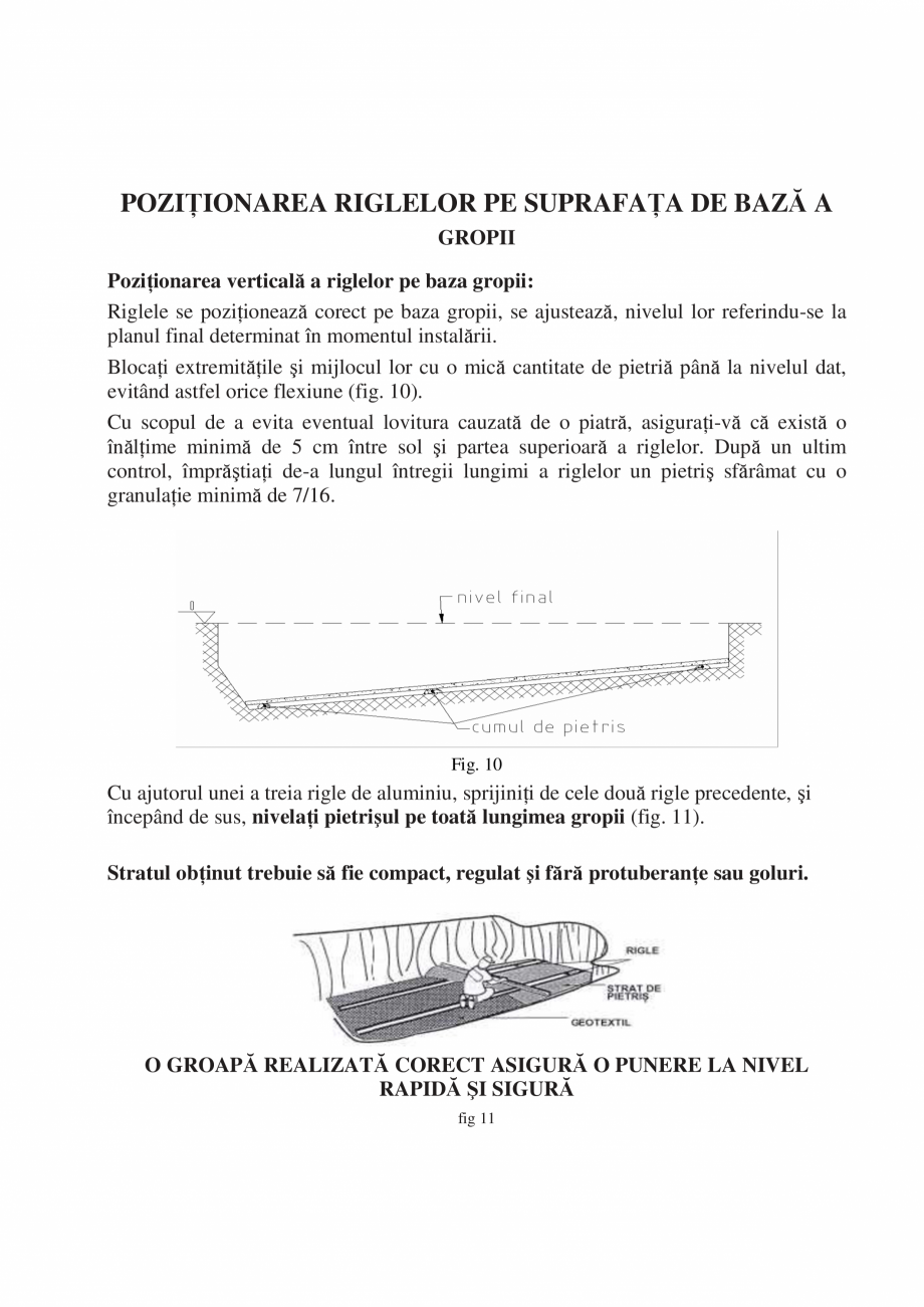 Pagina 11 - Manual de instalare si intretinere piscine SKYMIRROR GOLF, MARINA, LAGUNA, DELTA...