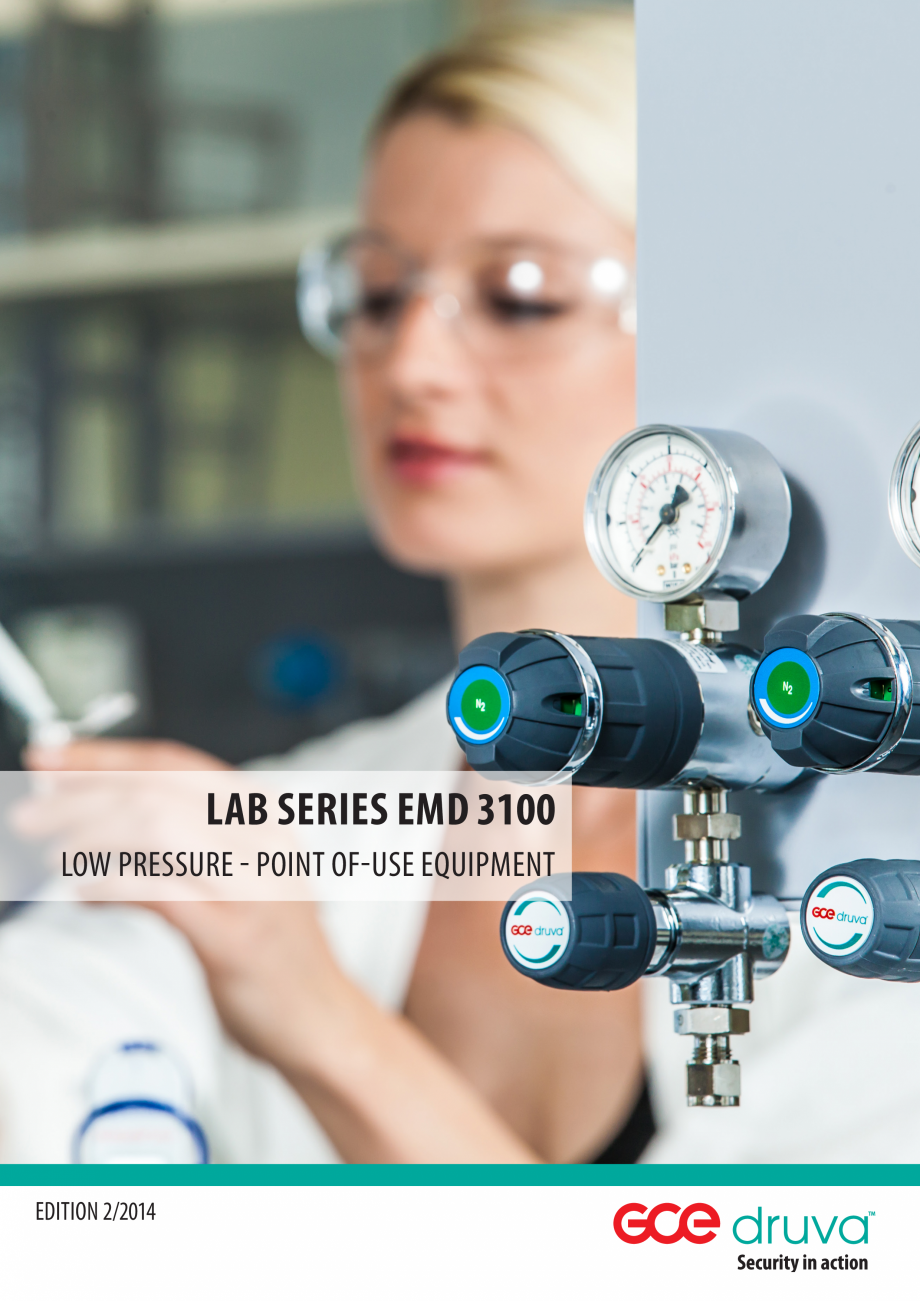 Pagina 1-Regulatoare de presiune pentru laboratoare TEHNIC GAZ GAS EQUIPMENT EMD 3100, EMD 3100 - versiuni...