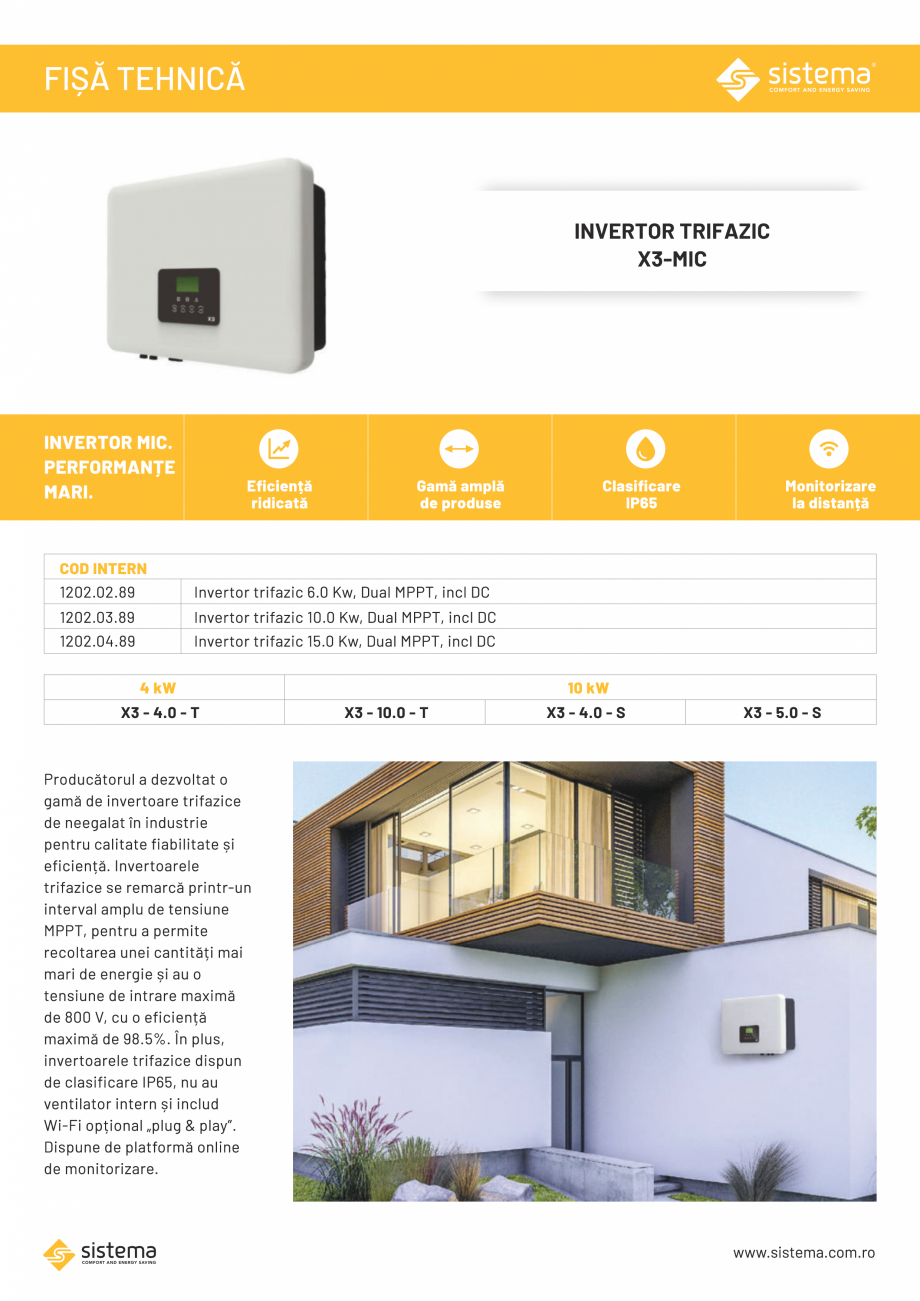 Pagina 1-Invertor 5-10 kW trifazic SISTEMA Fisa tehnica Romana 
