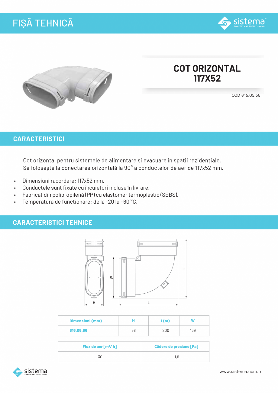Pagina 1-Cot orizontal 117x52 SISTEMA 816.05.66 Fisa tehnica Romana FIȘĂ TEHNICĂ

COT ORIZONTAL
117X52
COD...