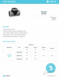 Teu EPS - tubulatura slim