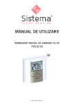 Termostat digital de ambient, cu RF SISTEMA - Termostat 705.17.01