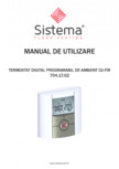 Termostat digital programabil de ambient, cu fir SISTEMA - Termostat 704.17.02